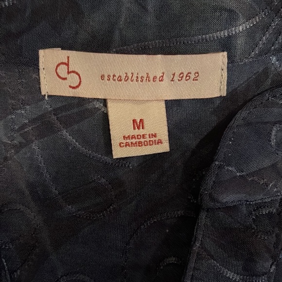 Women’s Established 1962 Textured Tie Dye Blouse Size Medium - Picture 6 of 8